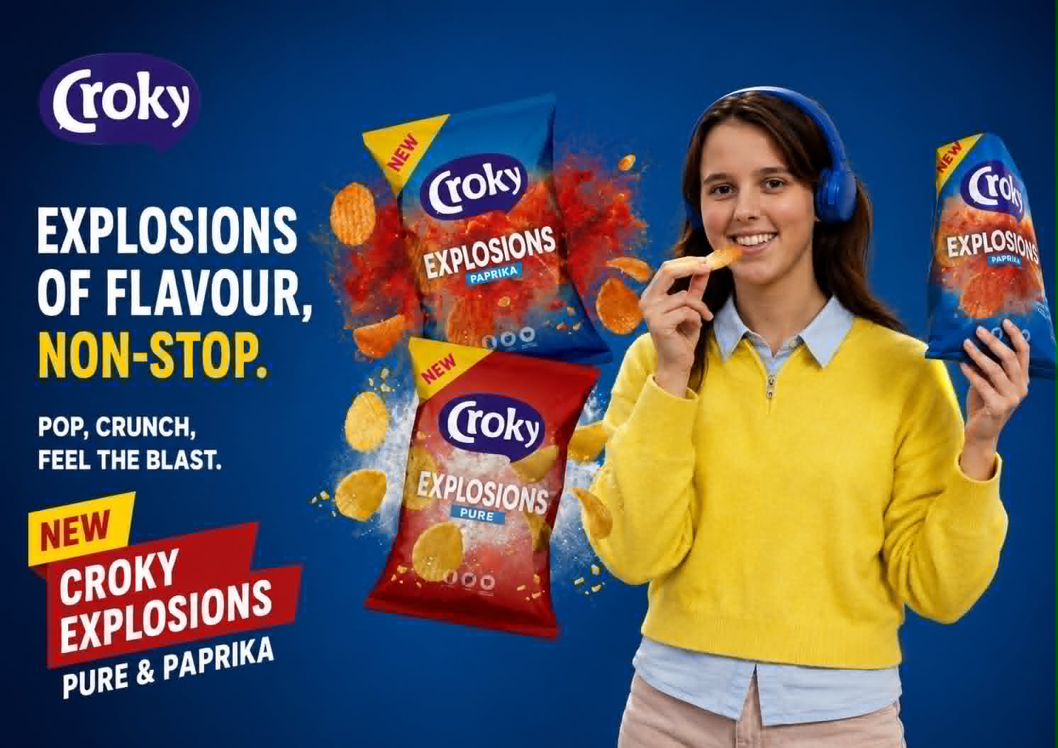 Croky Explosions advertentie