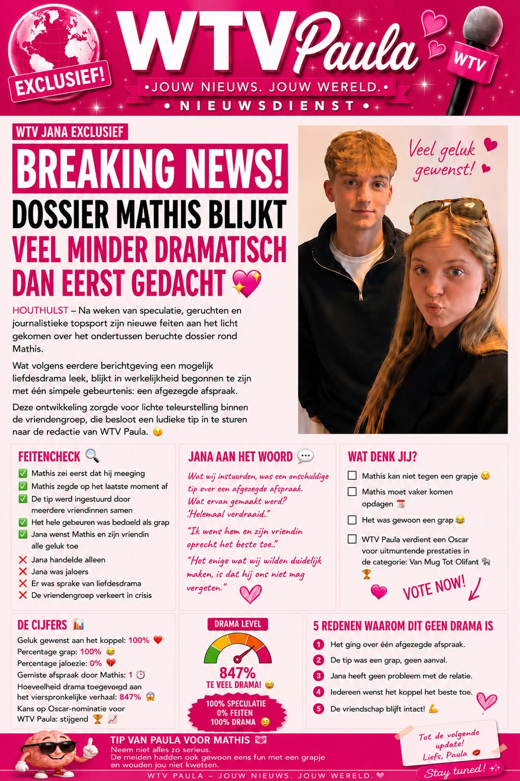 WTV Paula artikel met reactie op het Mathis-dossier